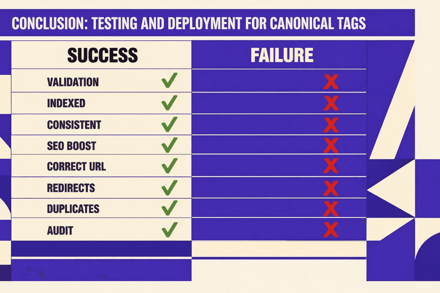 Conclusion: Testing and Deployment for Canonical Tags - MygomSEO