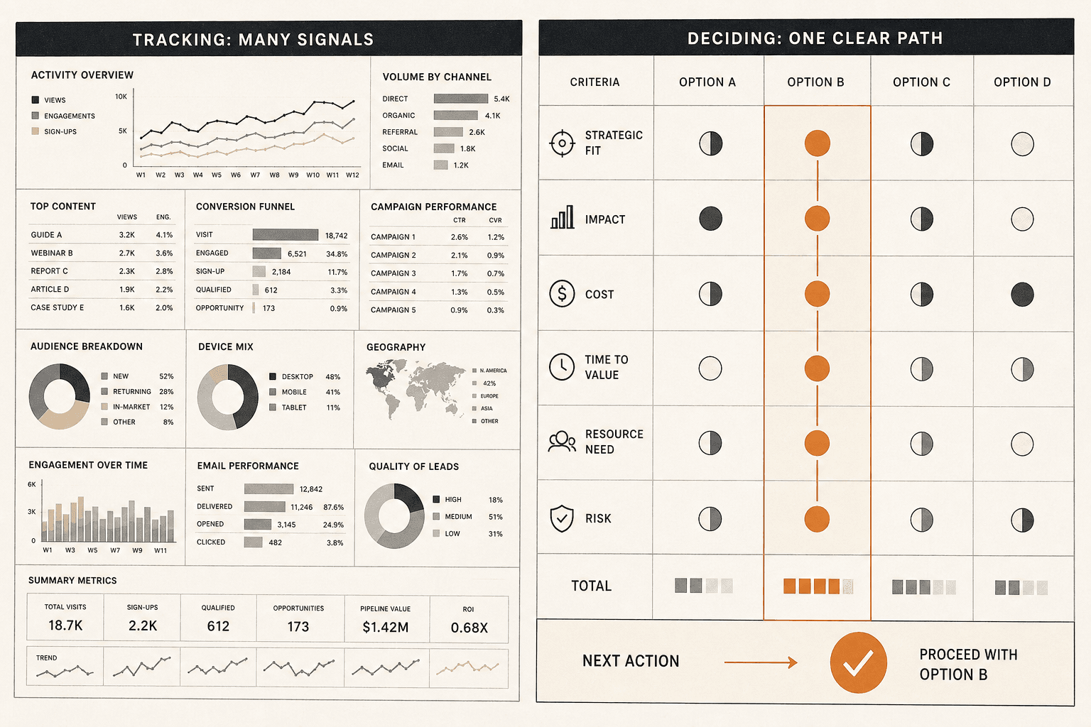 Most SEO Dashboards Are Too Polite: They Show Data, Not Decisions