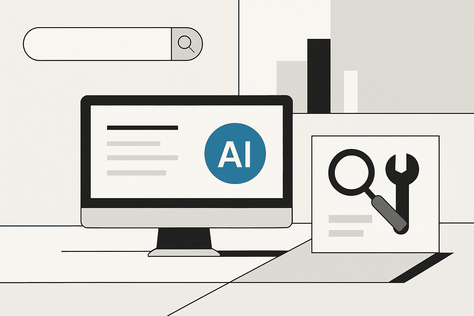 Top 9 Ways AI Search Engines Are Reshaping SEO for SaaS Team - ai search engines seo illustration