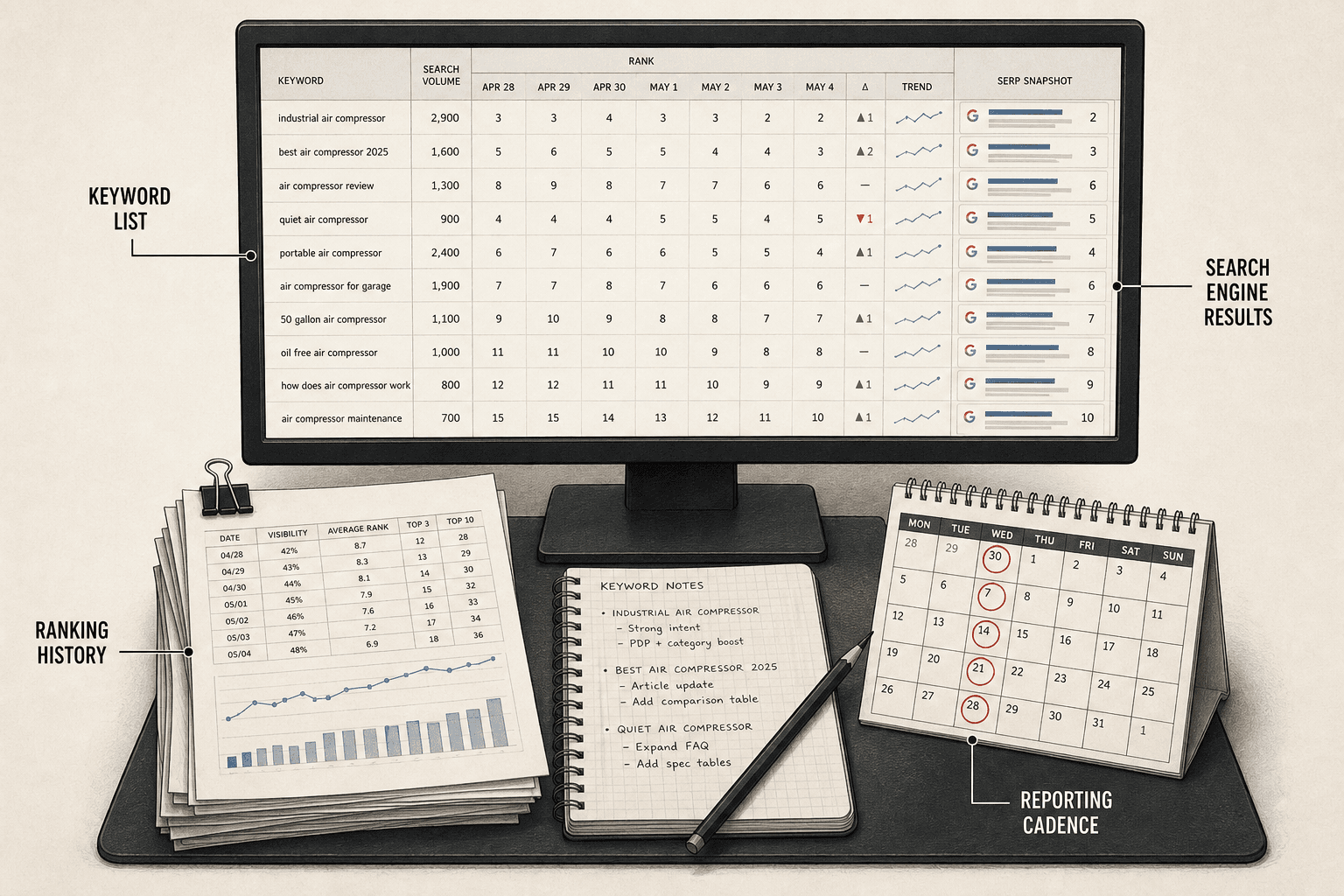 Traditional SEO Rank Tracker Tools - Mygomseo