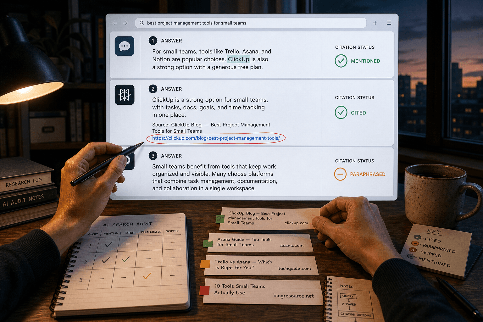 Step 1 Benchmark AI Visibility and Citation Patterns - Mygomseo